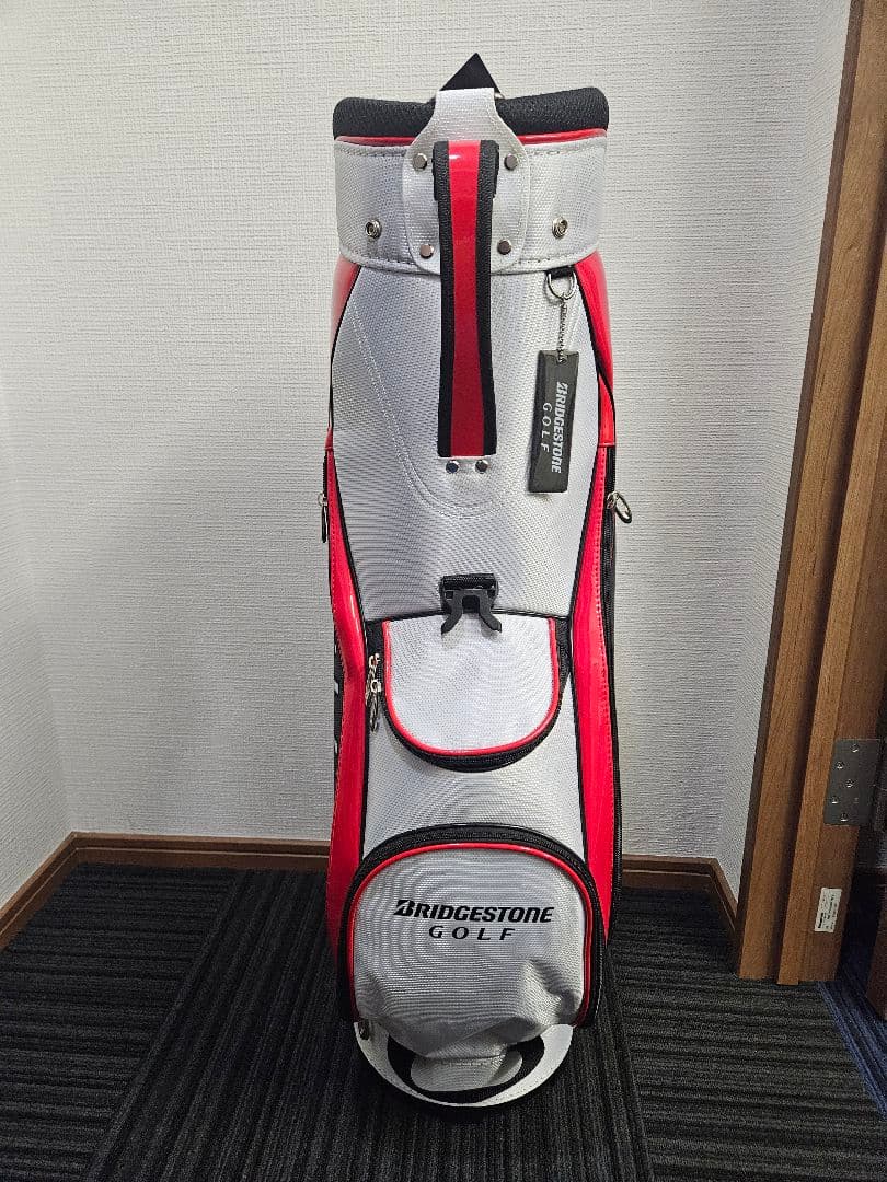 BRIDGESTONE GOLF キャディバッグ ホワイト/レッド　新品·未使用