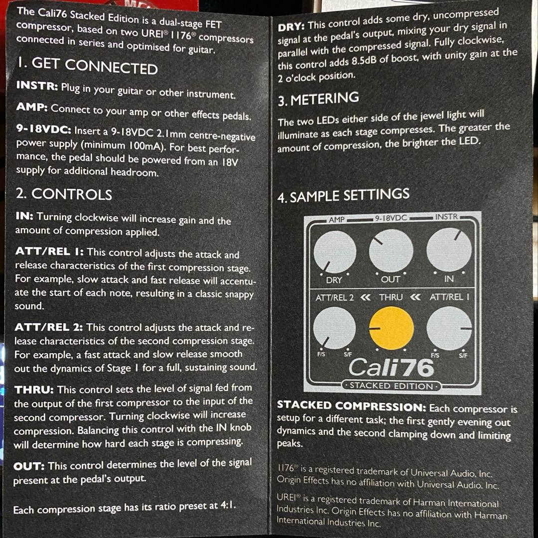 ギター ORIGIN EFFECTS / Cali76 SE