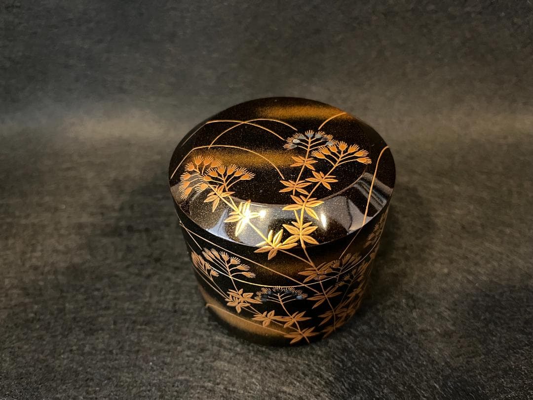 一后一兆 藤袴蒔絵雪吹 茶道具