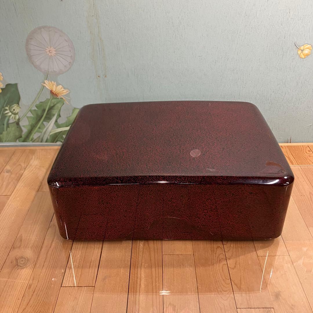 津軽塗の七々子塗　文箱