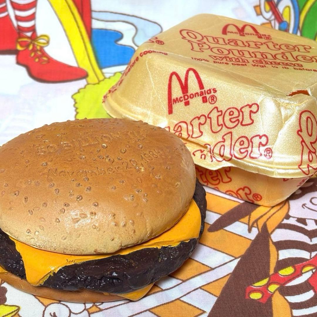 希少 マクドナルド クウォーターパウンダー 陶器 彫刻アート コレクション