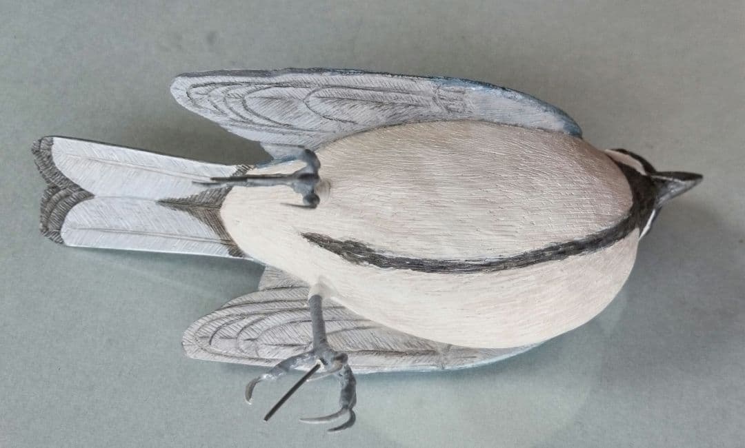 バードカービング　シジュカラ　オス、メス