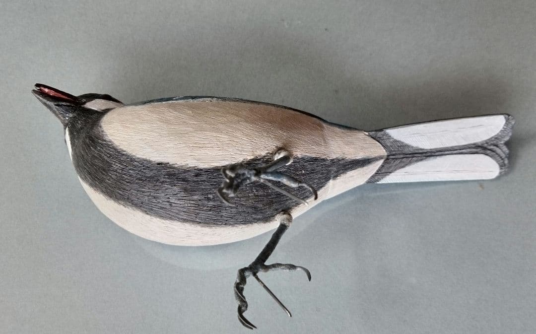 バードカービング　シジュカラ　オス、メス