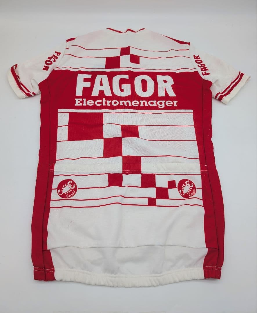 希少イタリア製 Castelli 男性用レトロ サイクルジャージ デッドストック