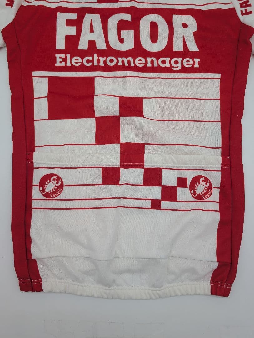 希少イタリア製 Castelli 男性用レトロ サイクルジャージ デッドストック