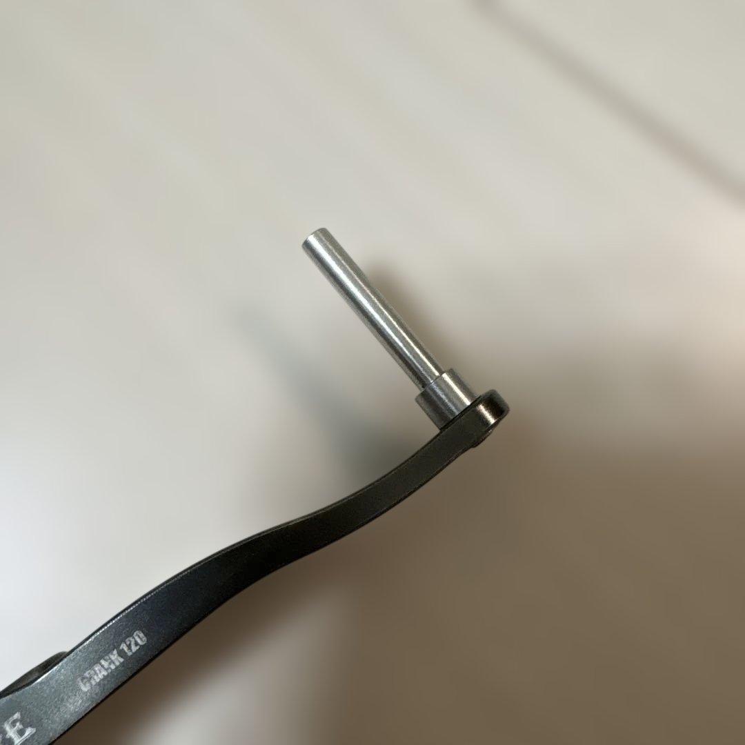 ヒ*デ様 リブレ クランク 120 ガンメタ シマノ プレート　ナット一つ選べま