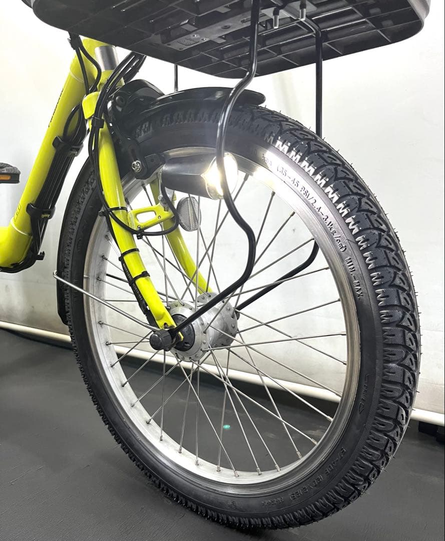 1年保証 送料無料　パナソニック　ギュット　20インチ　黄色　電動アシスト自転車