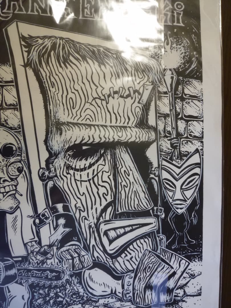 Von Franco ヴォン・フランコ 　TIKI　アート・ポスター　サイン入り