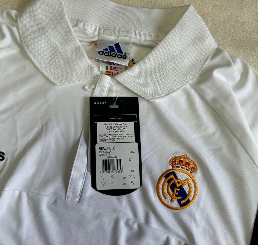 adidas レアルマドリード　ポロシャツ　ゲームシャツ　100周年