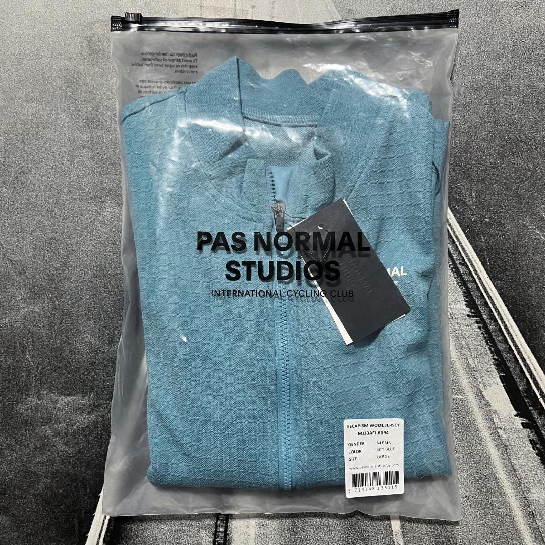 新品 パスノーマルスタジオ メンズ エスケイピズム ウール ジャージ Lサイズ