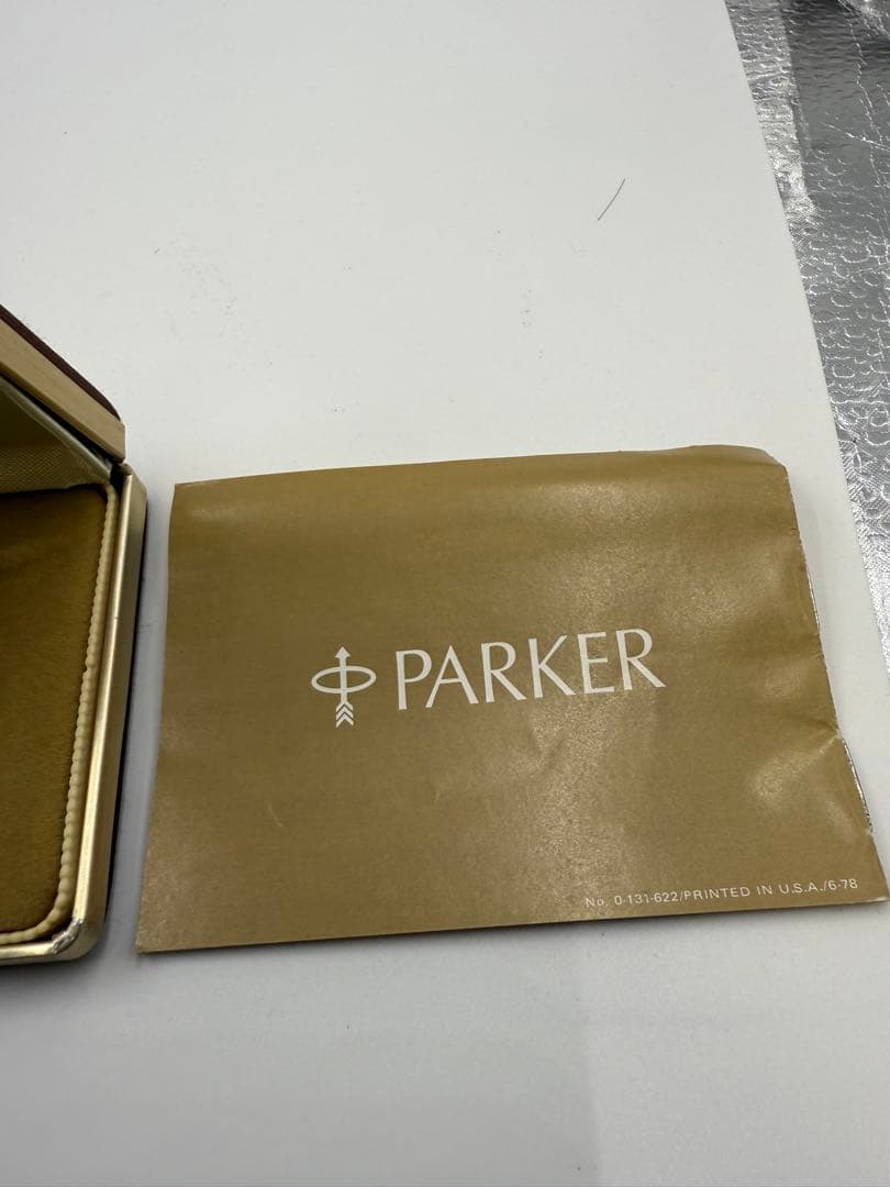 Parker グリーン 万年筆 ケース付き