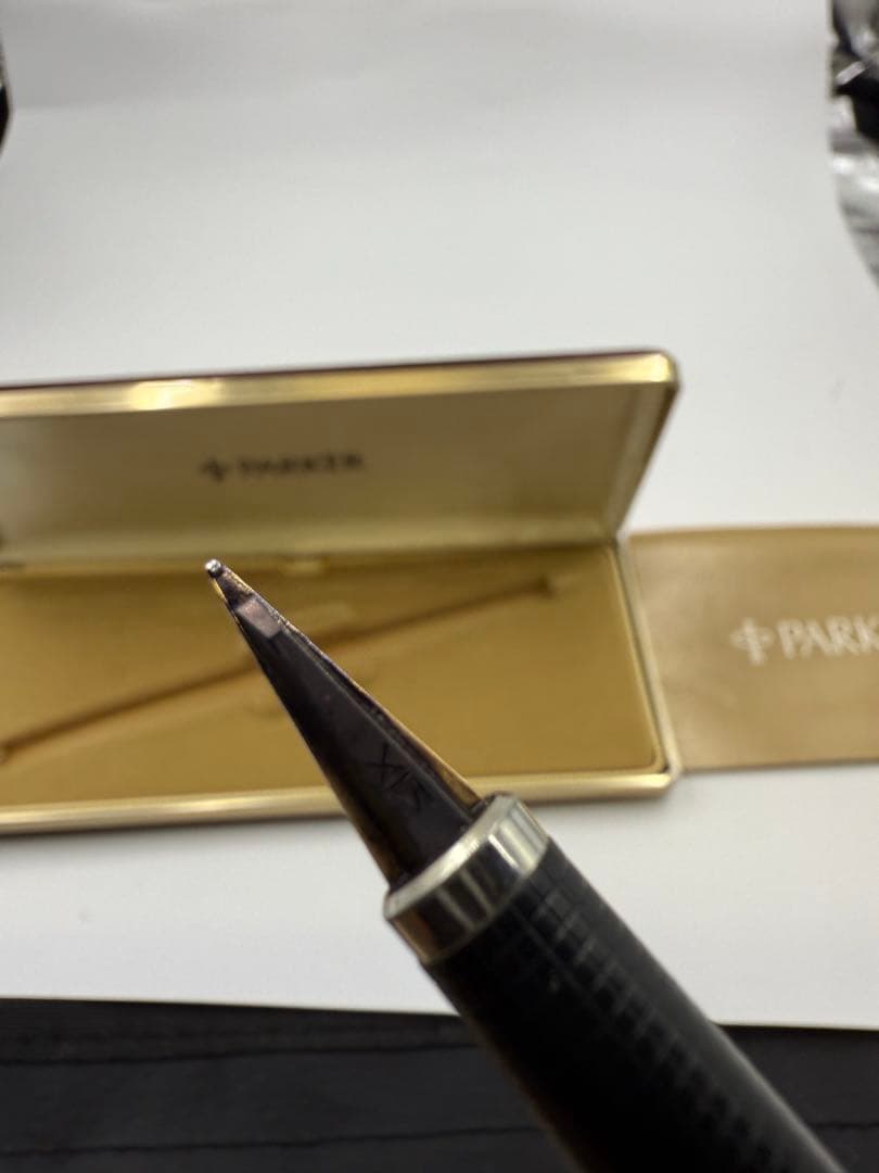 Parker グリーン 万年筆 ケース付き