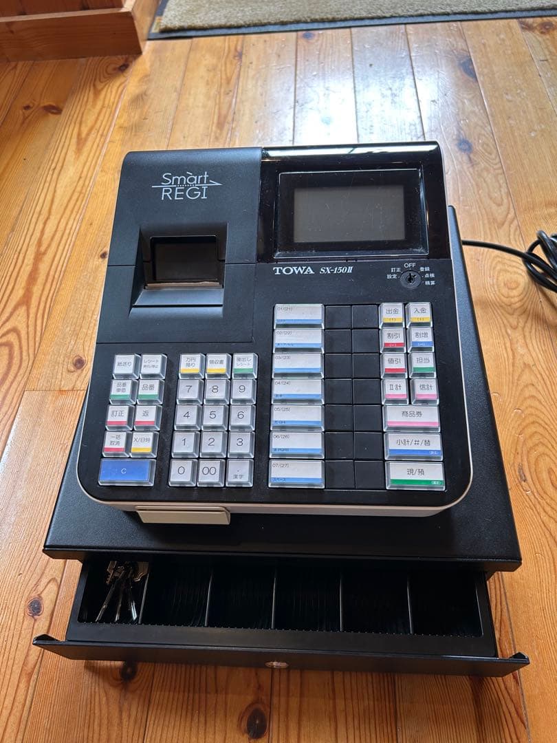 TOWA SX-150H レジスター 鍵付き ロール紙×5束