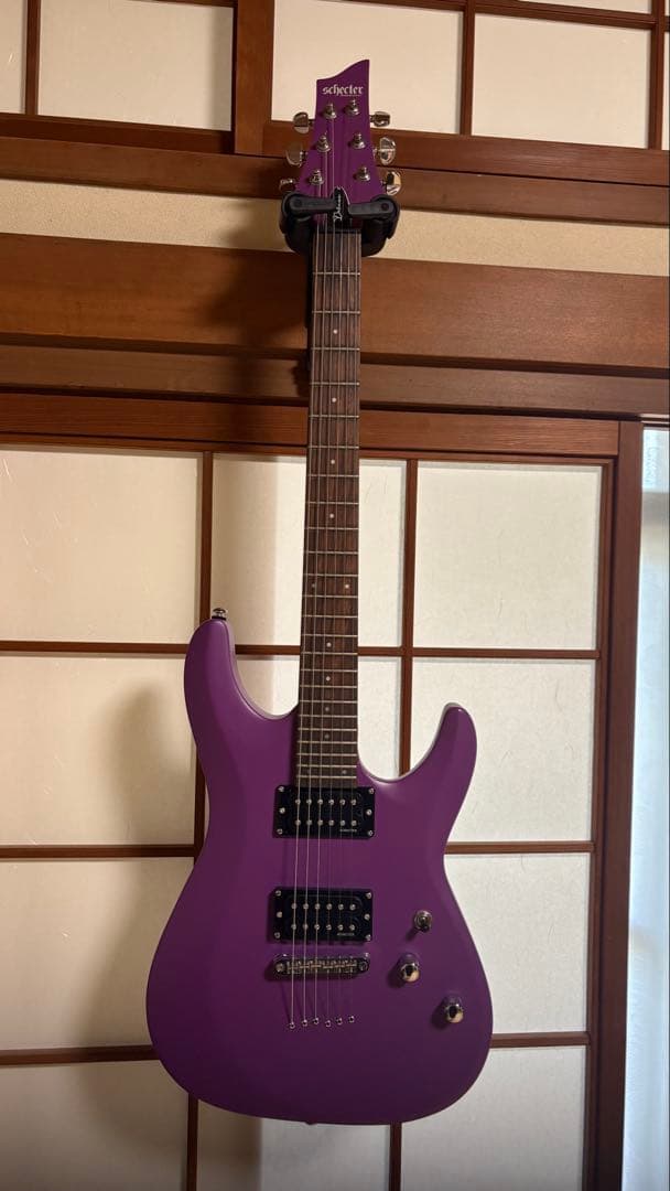 Schecter C-6 デラックスサテンパープルエレキギター