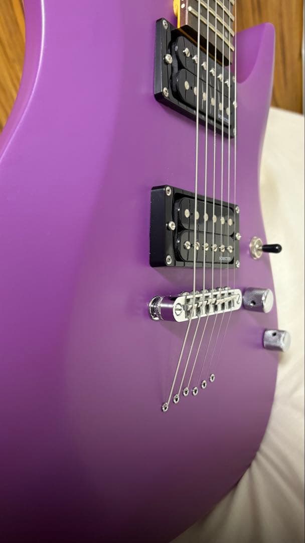 Schecter C-6 デラックスサテンパープルエレキギター