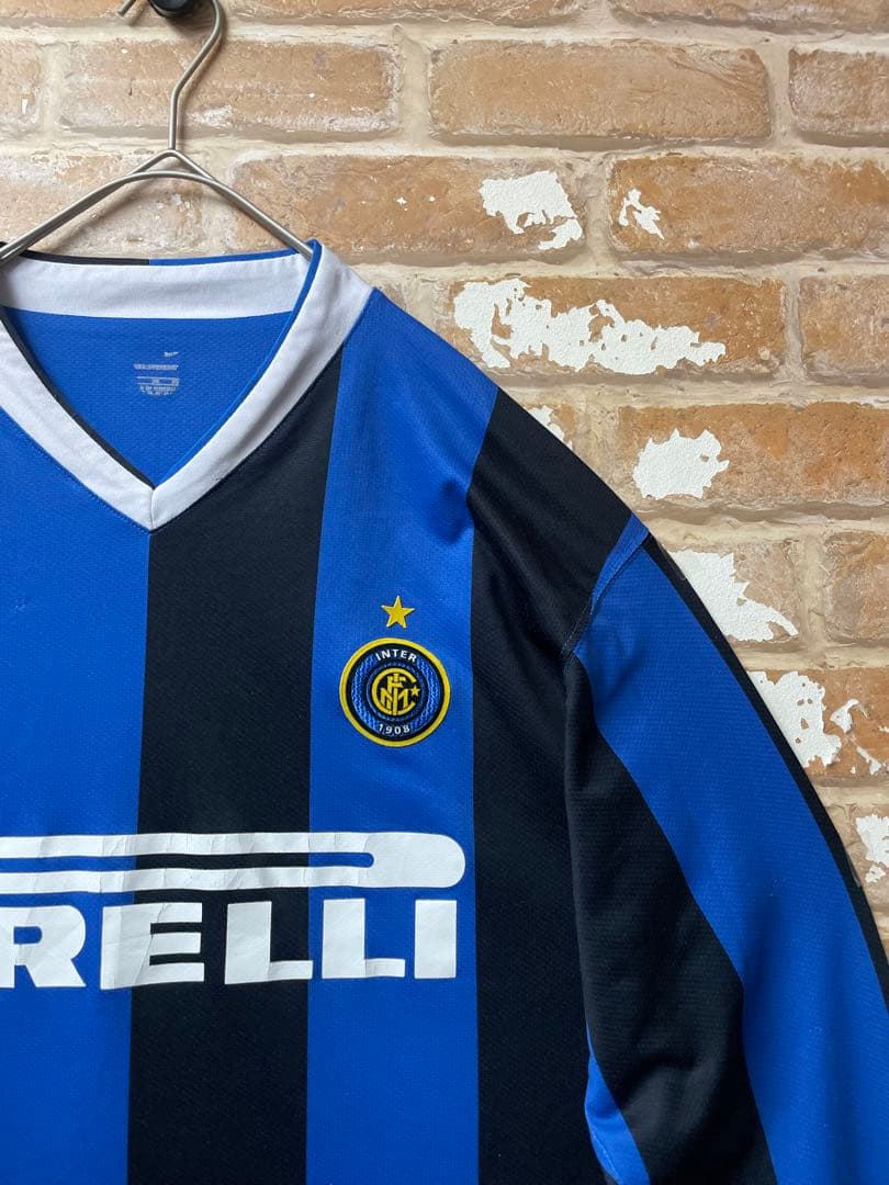 00s NIKE ユニフォーム　サッカーシャツ　ナイキ　インテル　intel 青