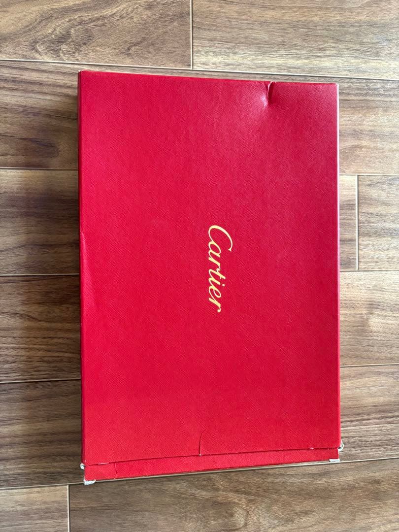 Cartier レザーカバー付きメモ台紙　黒