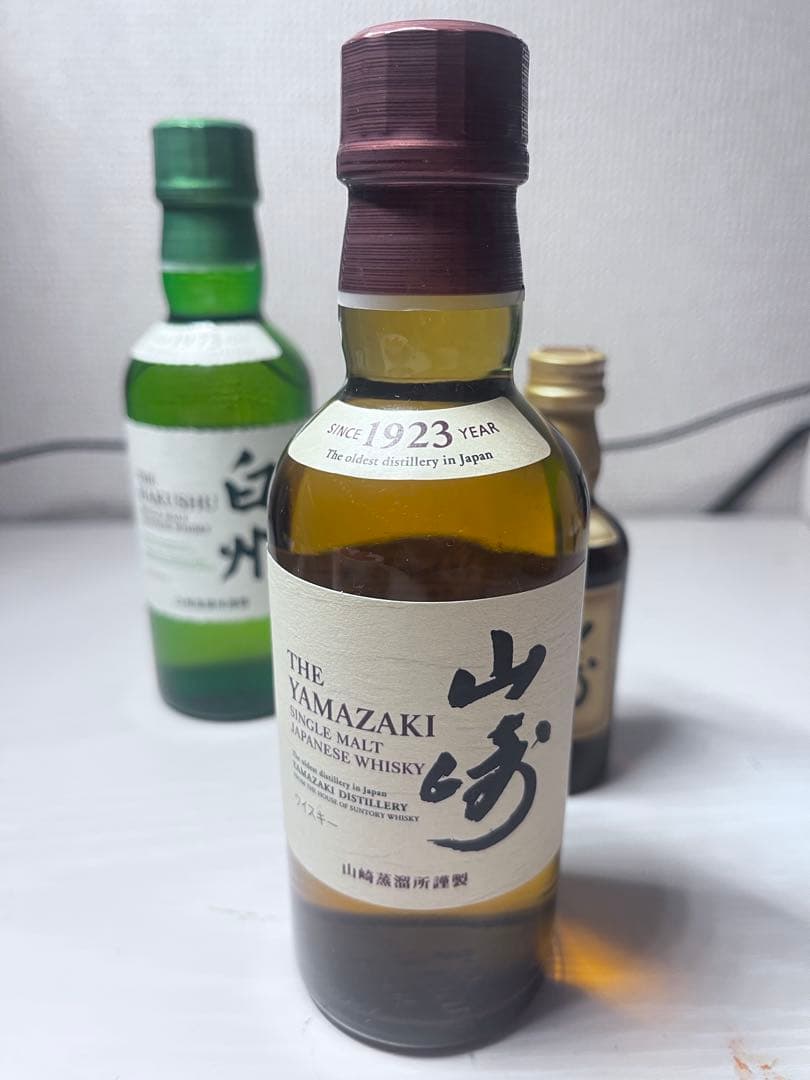白州・山崎（180ml）・山崎12年（50ml）3点セット