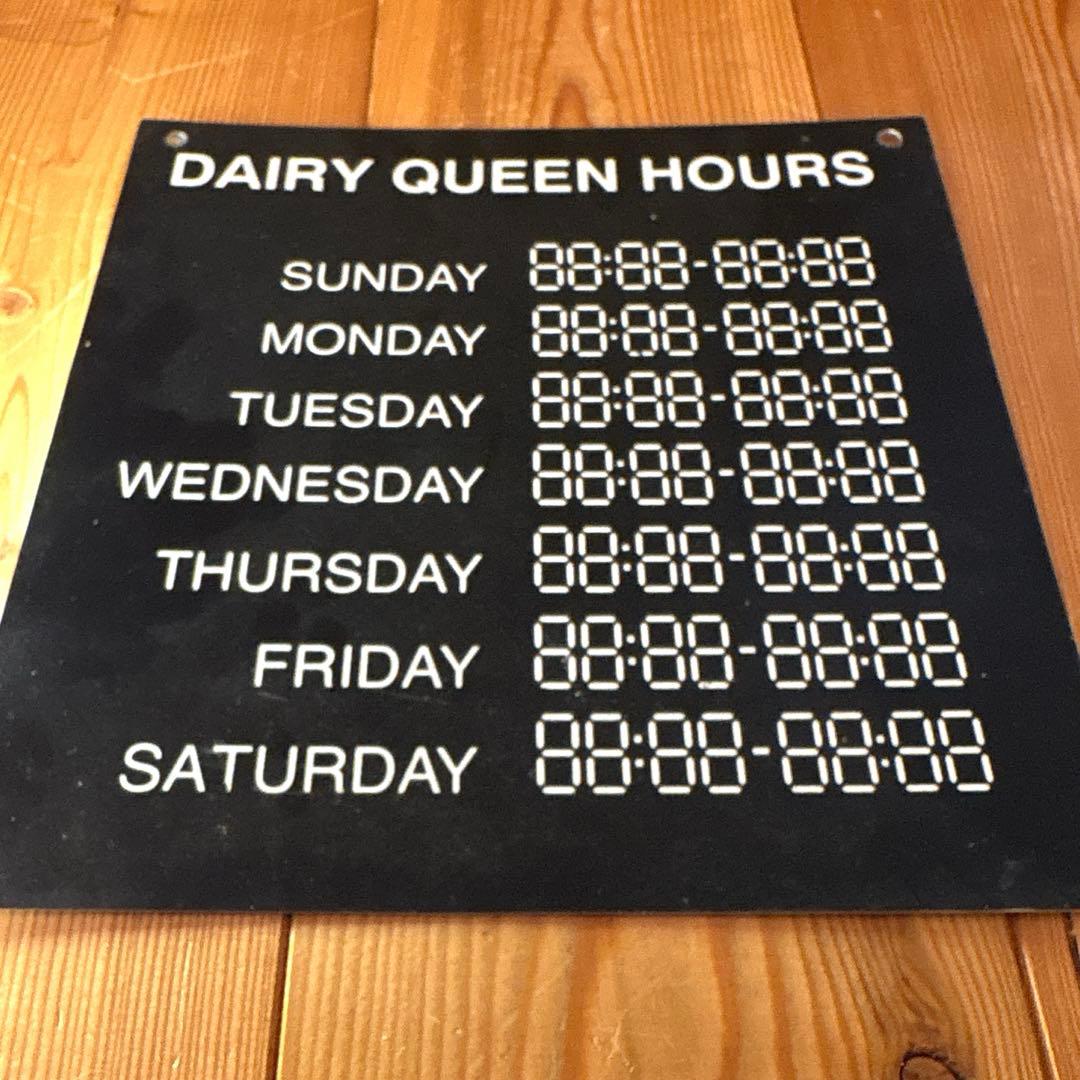 1980年代　デイリークイーン　看板　ナプキン　ディスペンサー　セット　店舗用