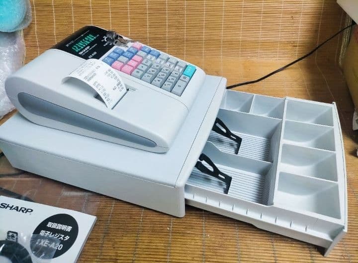 シャープレジスター　XE-A20　店名設定無料ロゴ可能機種　565600