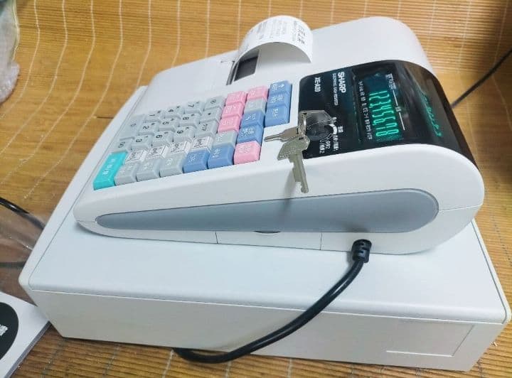 シャープレジスター　XE-A20　店名設定無料ロゴ可能機種　565600