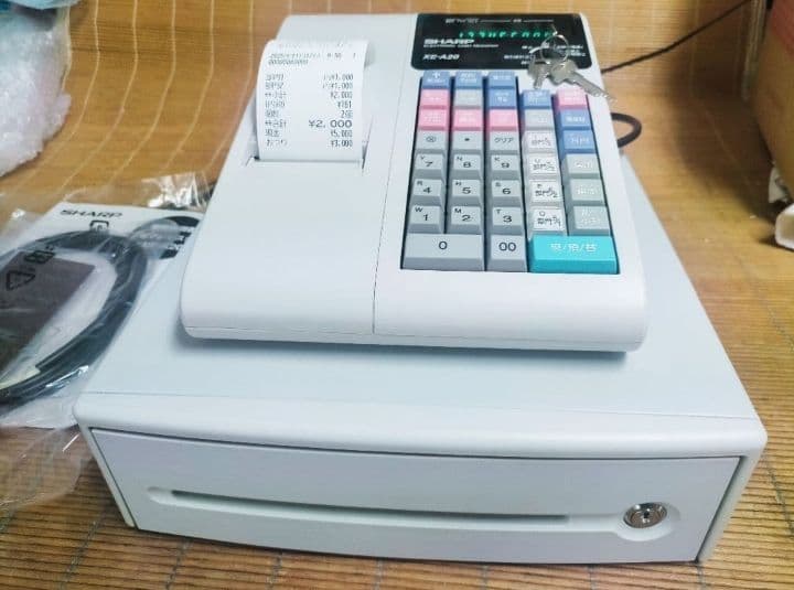 シャープレジスター　XE-A20　店名設定無料ロゴ可能機種　565600