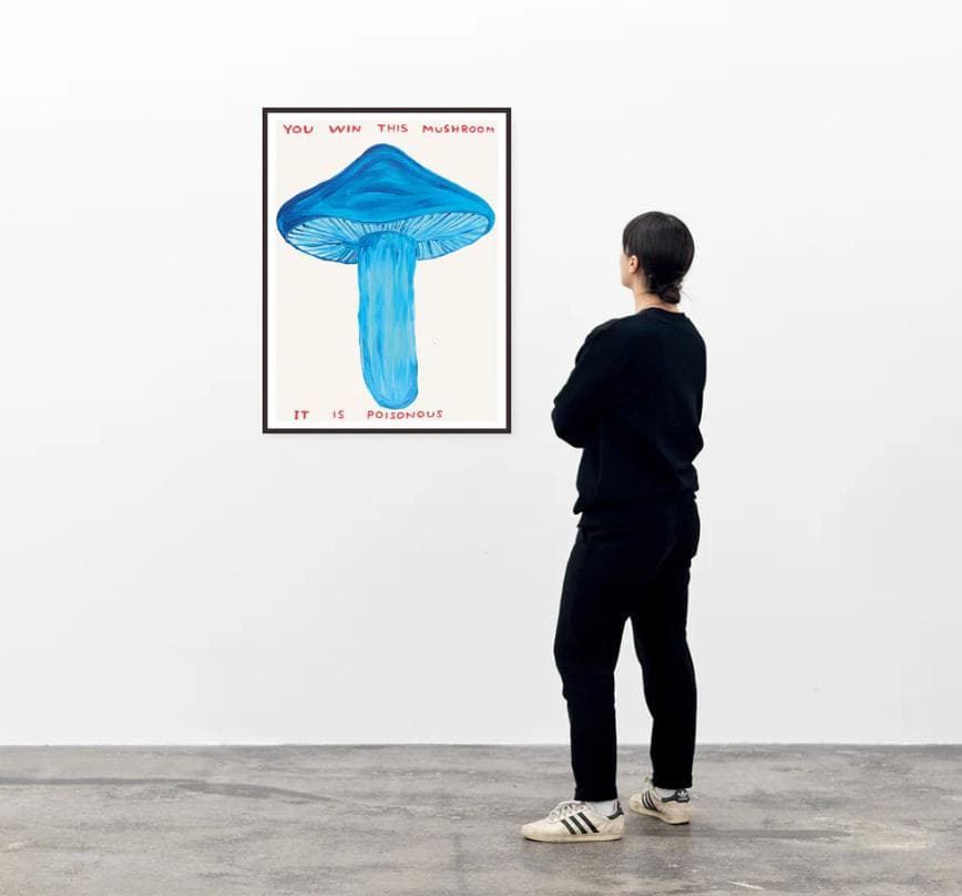 【新品輸入ポスター】デイヴィッドシュリグリー　青いきのこ