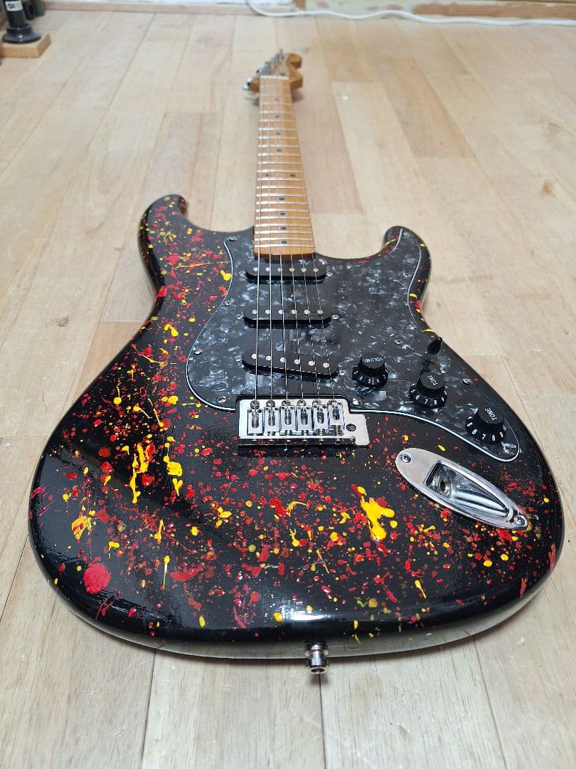 エレキギター　ストラト　オリジナルカスタム　セッティング完了　即利用ok
