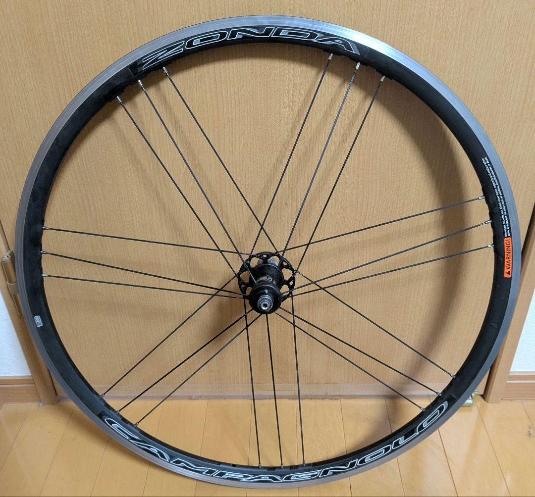 【凹み】リアホイール カンパニョーロ ZONDA C17 リムブレーキ シマノ