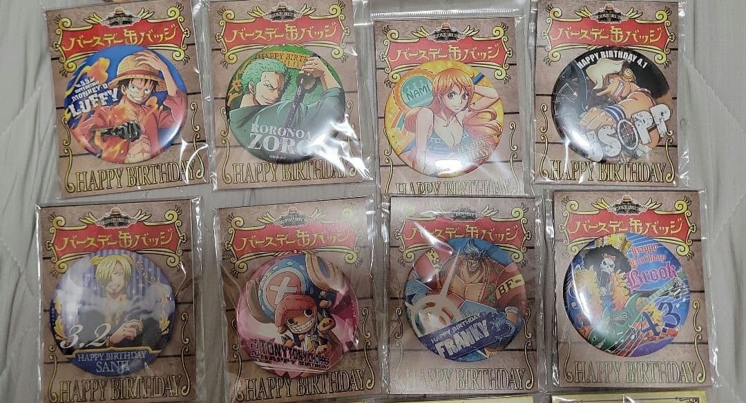 ワンピース　バースデー缶バッジ　36点セット 希少品