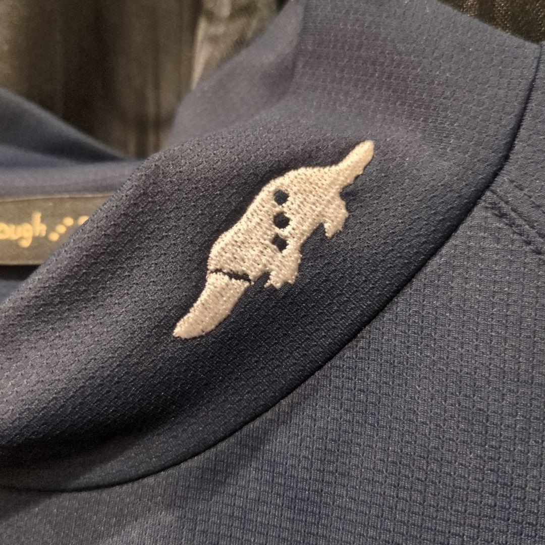 「新品」rough & swell Mサイズ 長袖モックネック　ネイビー