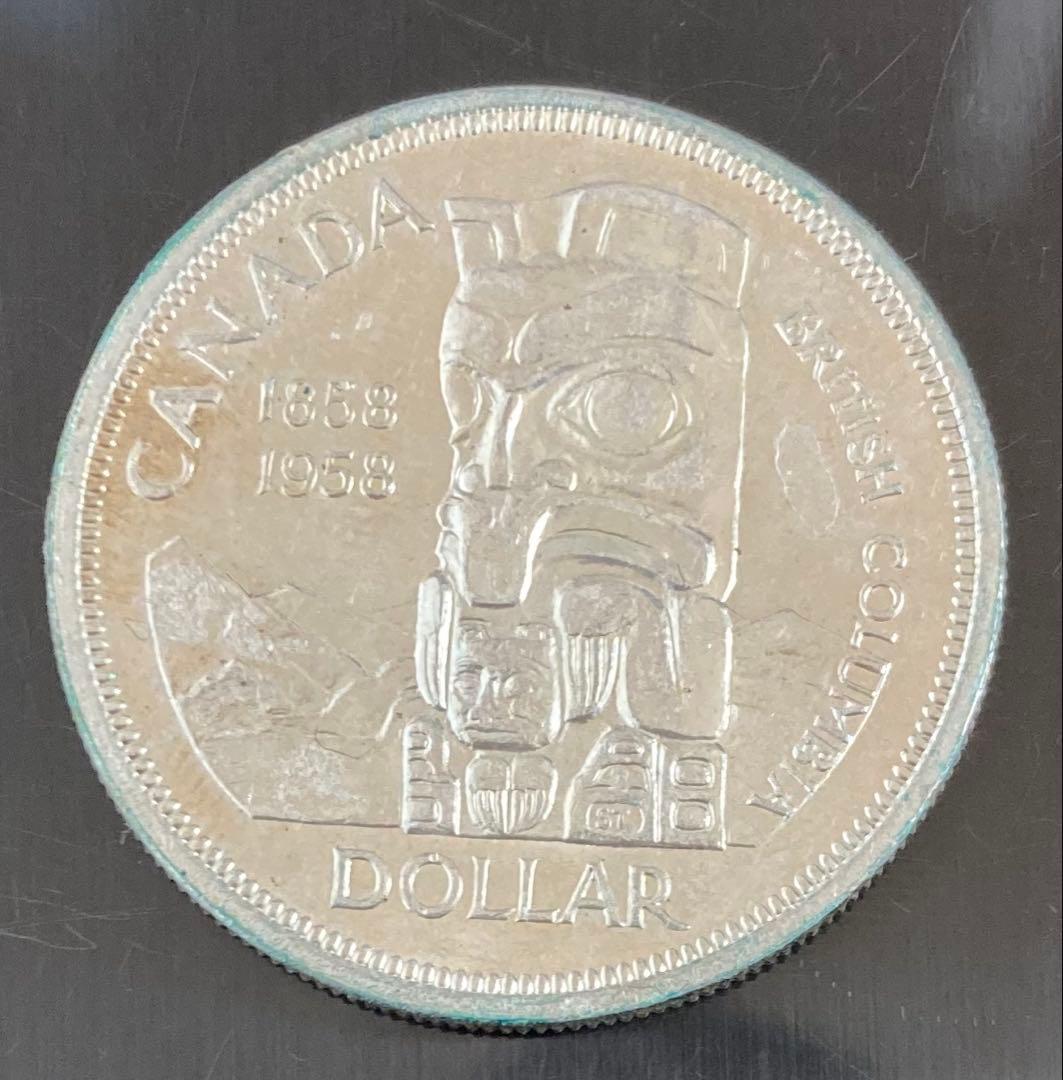 1958 カナダ 1ドル銀貨