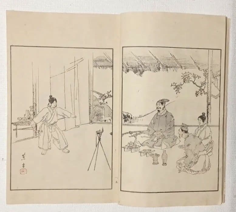 版画本日本歴史画報第一號三色刷り 、編輯者松本楓湖明治24年12月 大倉書店出版