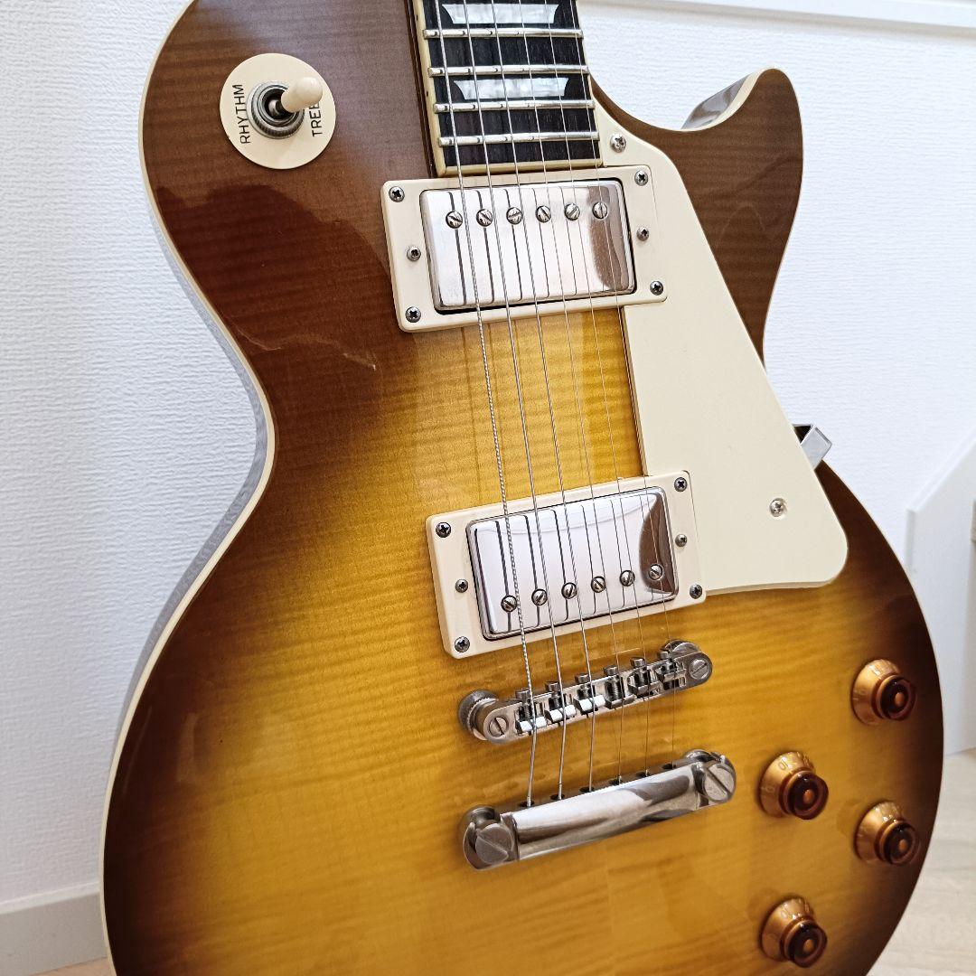 虎杢トップ｜Epiphone Les Paul Standard ハニーバースト