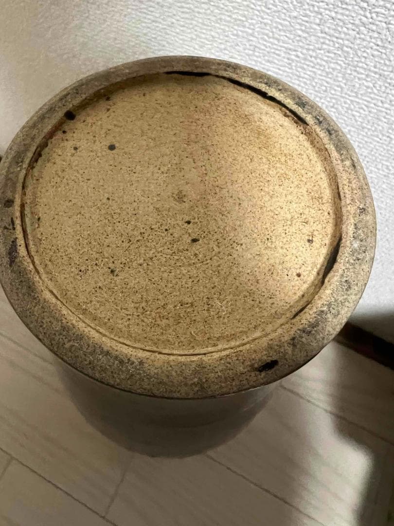 南宋時代　木葉天目大梅瓶 黑釉 吉州窯花瓶 大瓶 唐物　希少貴重(B-73)