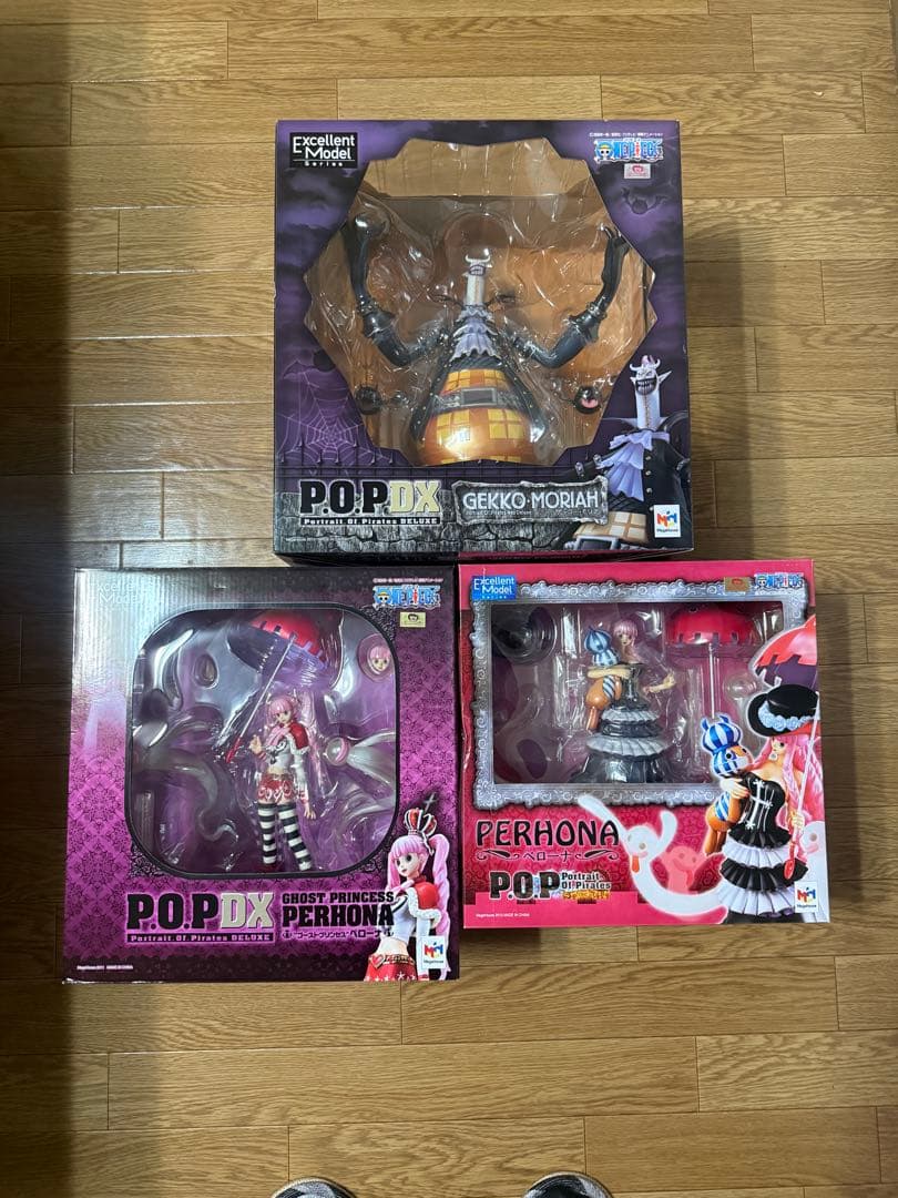 あ*ん様 P.O.P DX ゲッコー・モリア ペローナ3体 ワンピースフィギュア