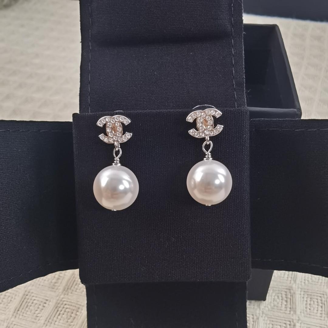 CHANEL ココマーク　パールピアス