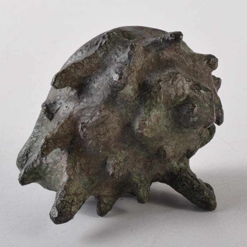 茶道具　古銅　栄螺形　蓋置　時代箱　V　7235