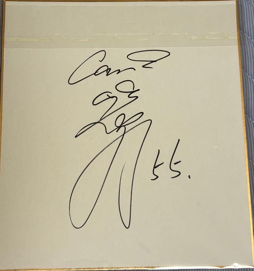 広島東洋カープ　嶋重宣　ビジターユニフォーム　Lサイズ　希少　直筆サイン色紙付き