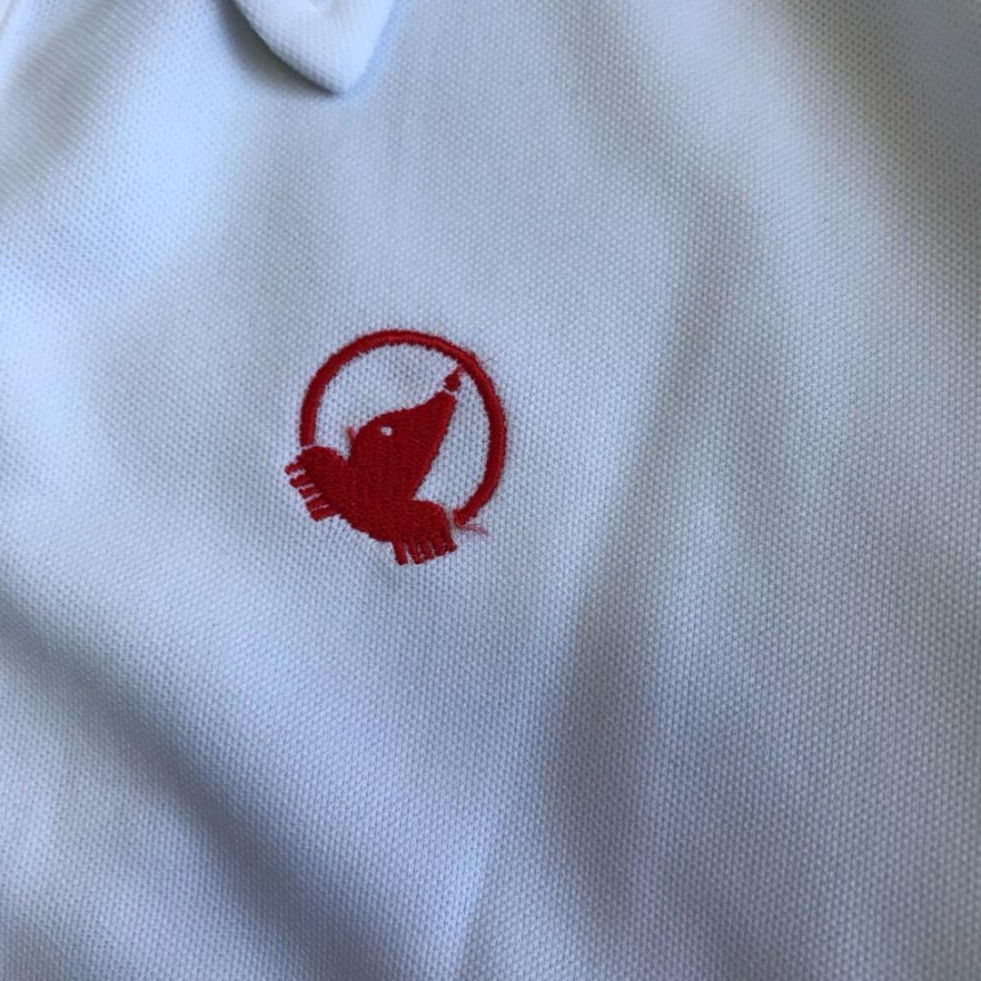 P111新品【メンズL】白 本間 ゴルフ 半袖 ポロシャツ ドライ吸汗