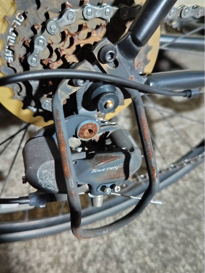 onakasuita 引取限定 中古REUNION クロスバイク 防犯登録