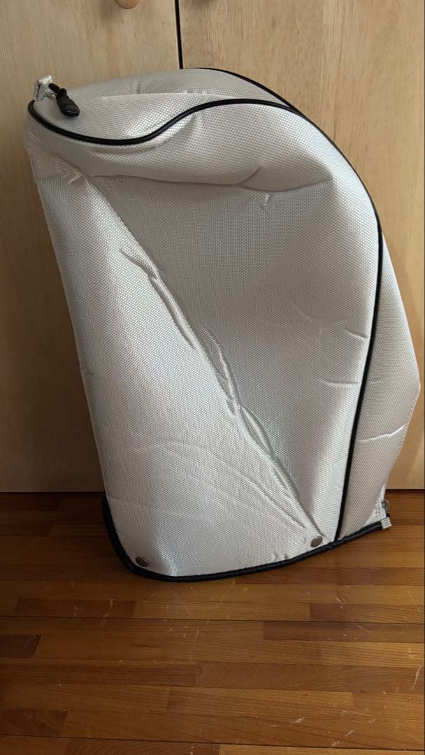 【Mr-K】HONMA キャディバッグ ホワイト/ブラック フード付き