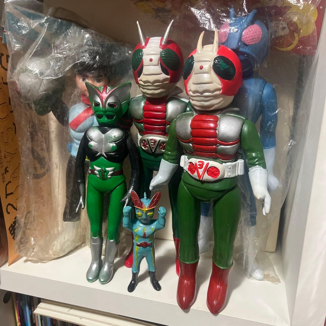 無版権 仮面ライダーV3 パチソフビ フィギュア