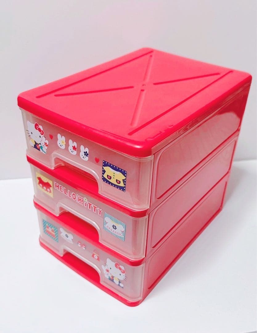 ハローキティ チェスト 3段 レア レトロ 海外限定品