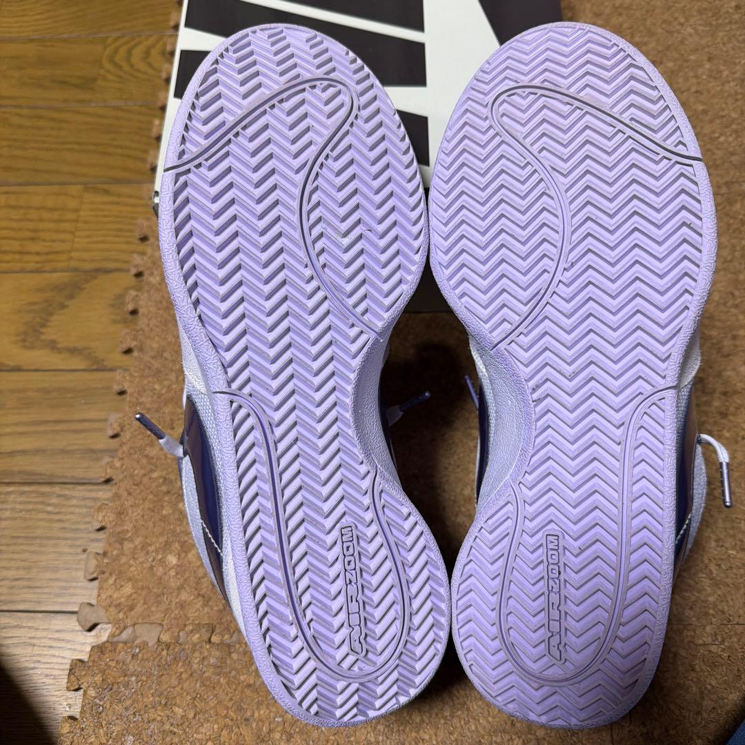 ナイキ BOOK 96 バスケットシューズ ホワイト/パープル　28.0