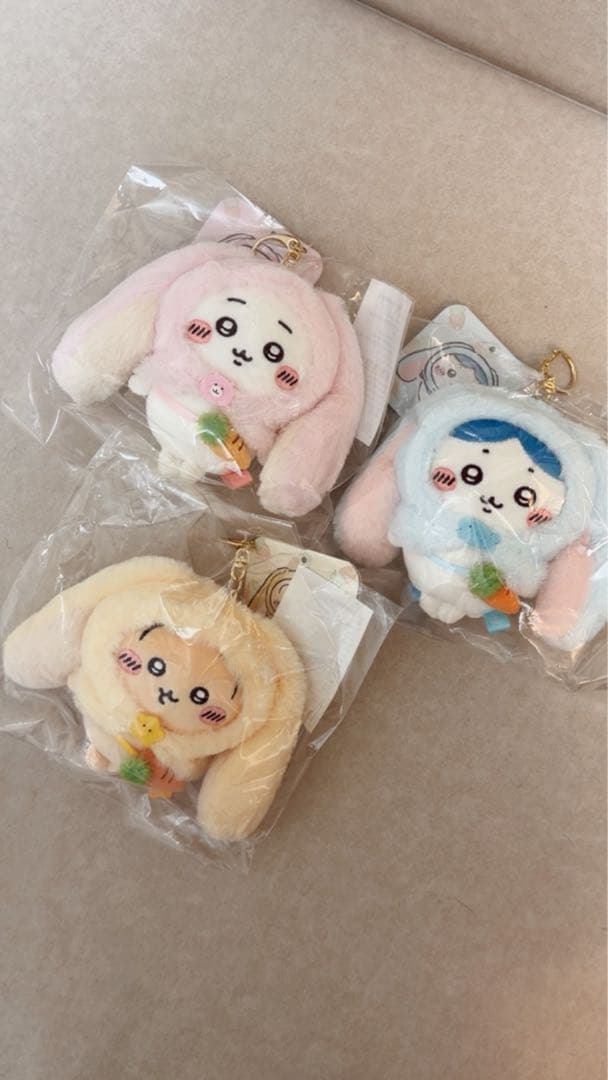 台湾限定ちいかわ ロップイヤーなマスコット三点セット