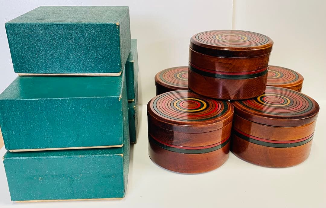 香川県の漆器 5点セット　径13.5mm 高さ 8.5 mm