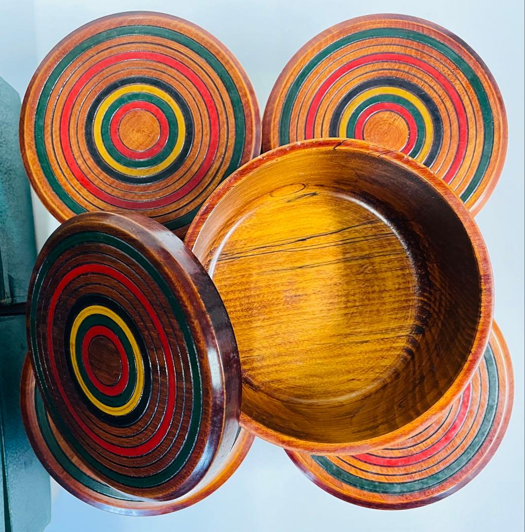 香川県の漆器 5点セット　径13.5mm 高さ 8.5 mm