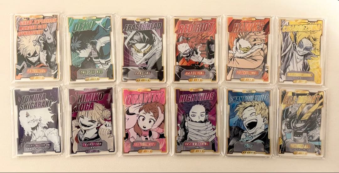 ヒロアカ　ステータスカードコレクション　12点セット