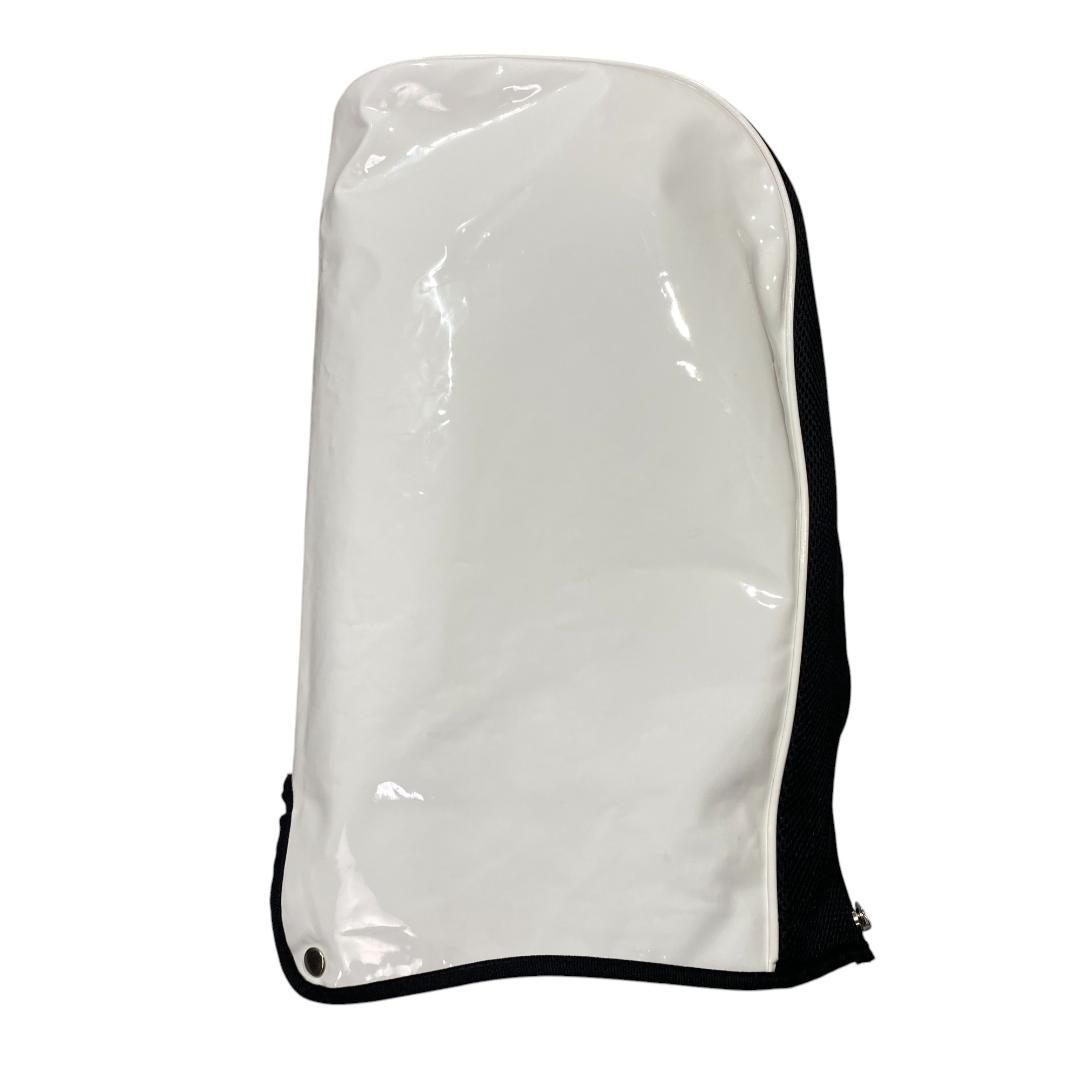 ブリヂストン ゴルフ エナメル キャディバッグ ホワイト ブルー 9型 5分割